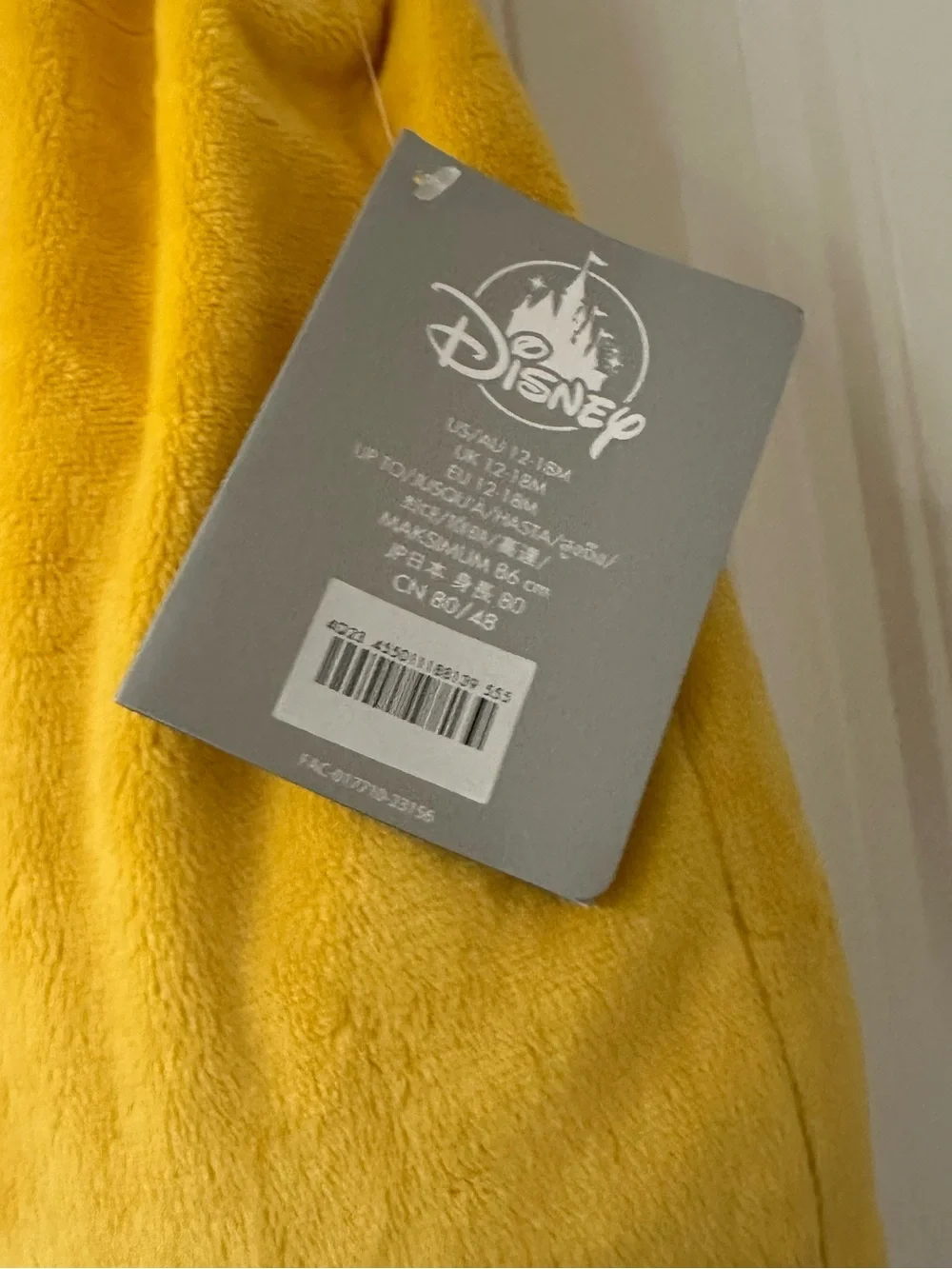 Disney Store baby Pluto costume sz 12-18 months